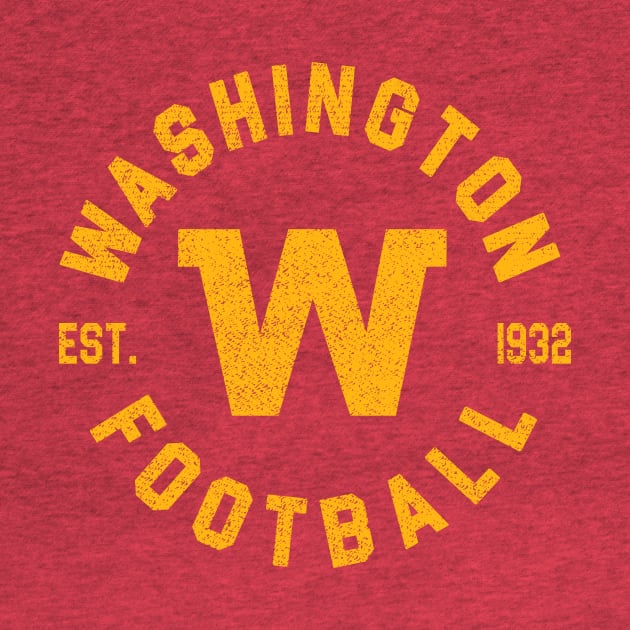 Vintage Washington DC Football Sports Team Est 1932 by cytoplastmaximume